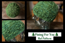 Load image into Gallery viewer, Pining For You Hat Pattern