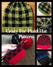 Load image into Gallery viewer, Crazy For Plaid Hat Pattern