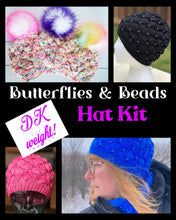 Load image into Gallery viewer, Butterflies &amp; Beads Hat Kit (DK)