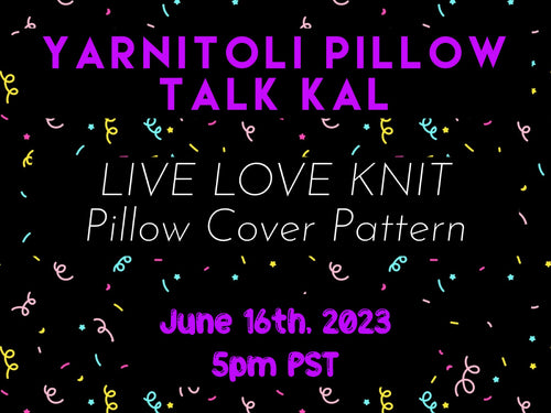 LIVE LOVE KNIT Linen Stitch Pillow Cover Pattern