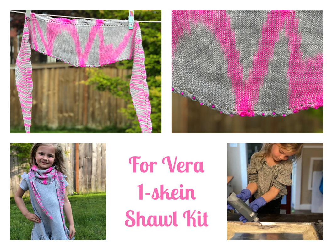 The For Vera Shawl Kit (one skein)