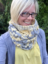 Load image into Gallery viewer, Cableicious Cowl Pattern