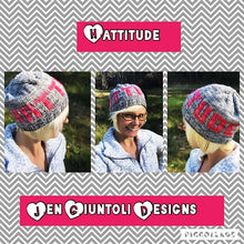 Load image into Gallery viewer, The “Tude” (Hattitude) Hat Pattern