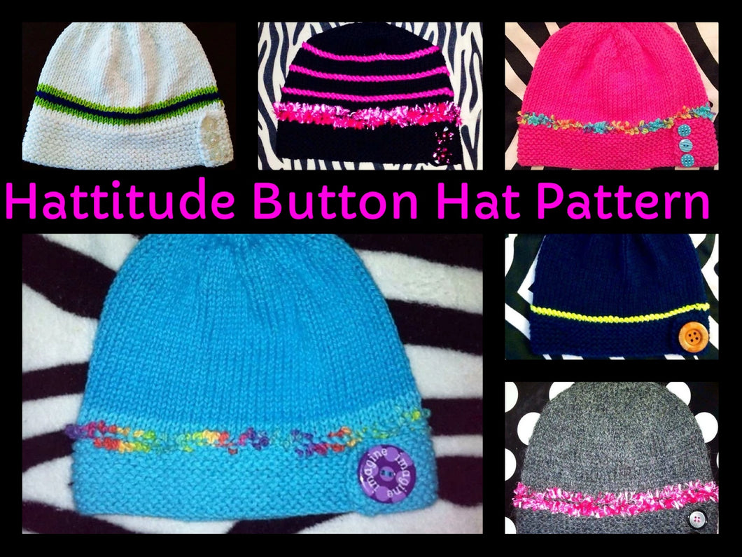 The Hattitude Button Hat Pattern