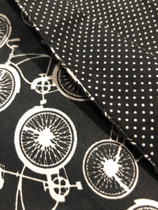 Black & White Medium Bicycle Bag