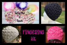 Load image into Gallery viewer, Butterflies &amp; Beads Hat Kit (fingering)